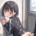黒ジャージに精液 10枚目