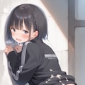 黒ジャージに精液 9枚目