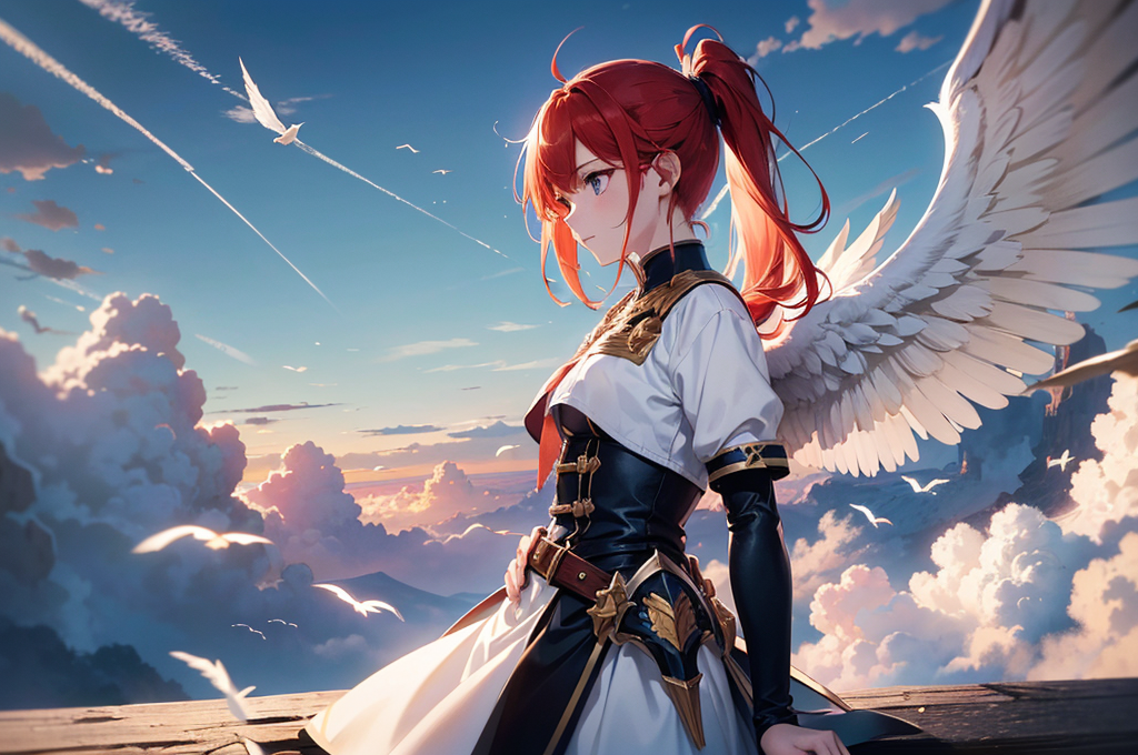 赤髪の天使騎士