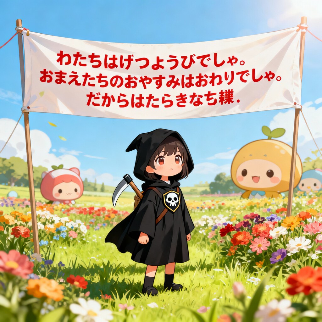 げつようびがあらわれたようでしゅ