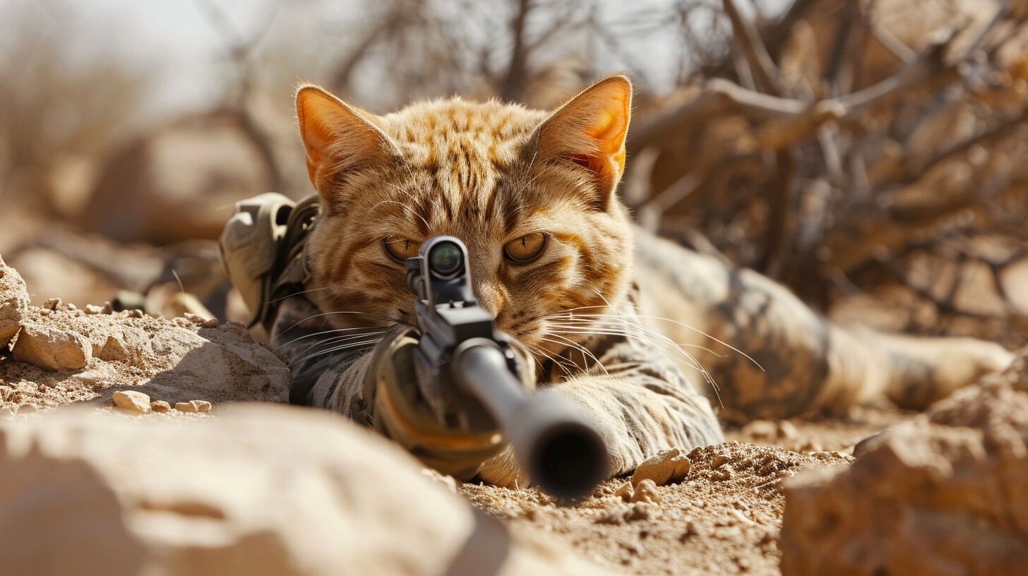 ねこ狙撃手