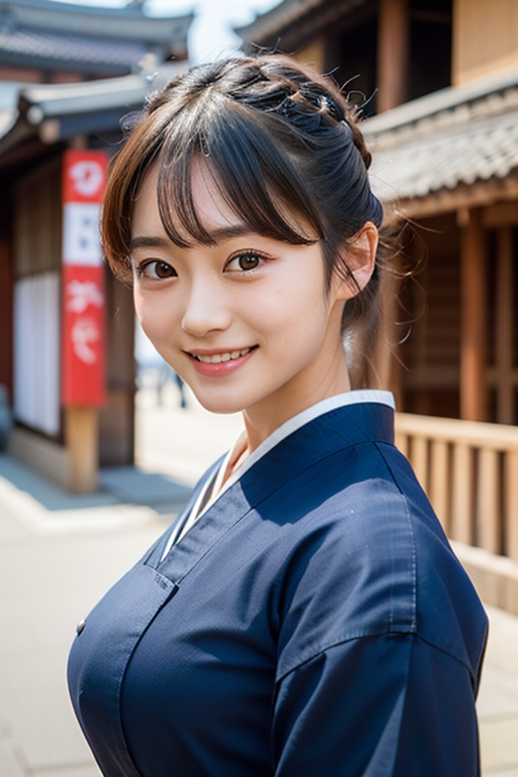 町娘に扮して潜入