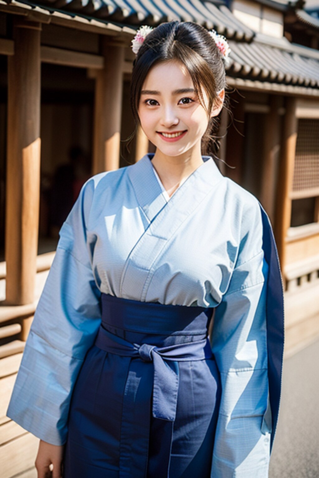 町娘に扮して潜入