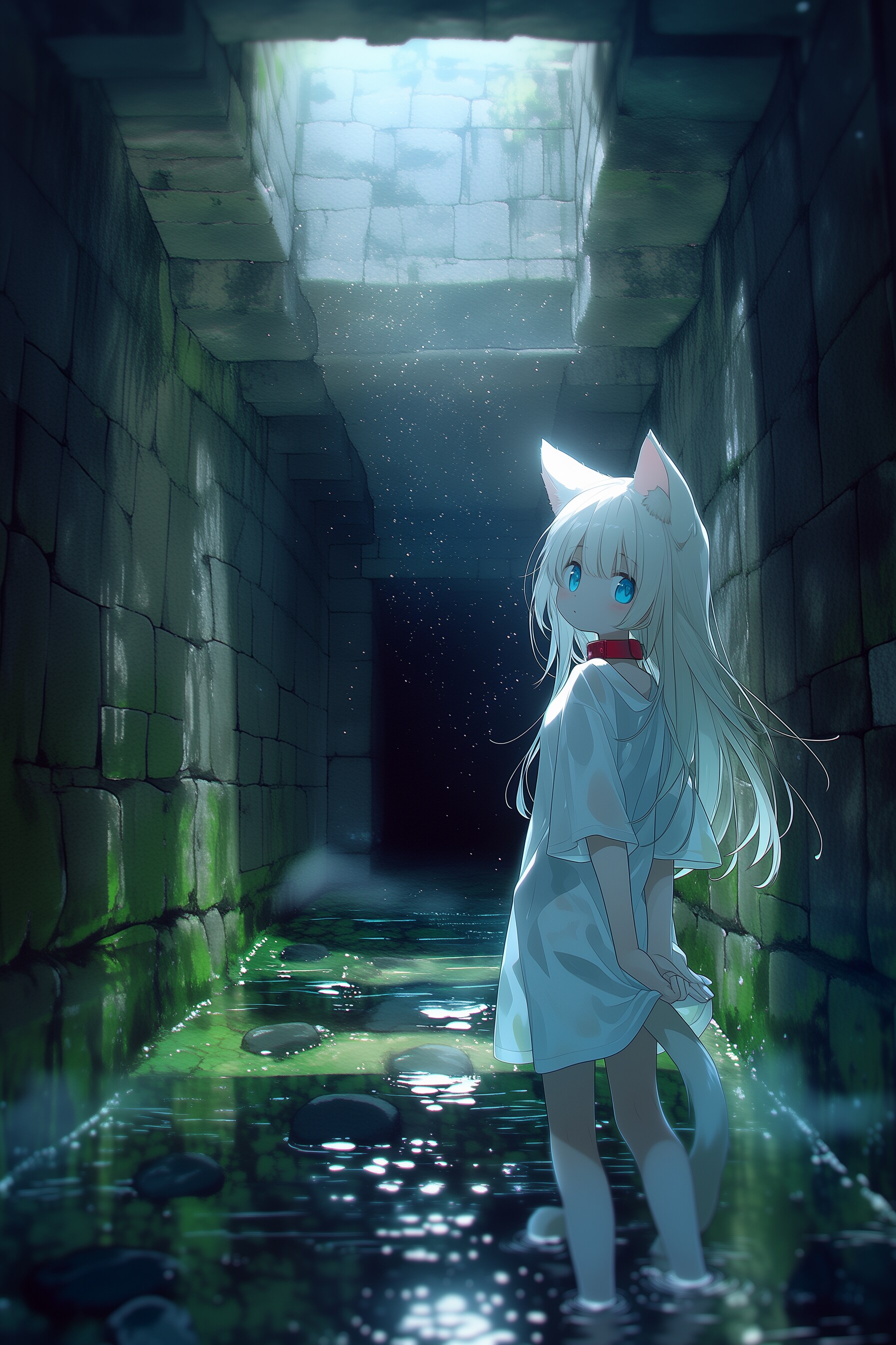 この水路はどこへ行くんだろうね