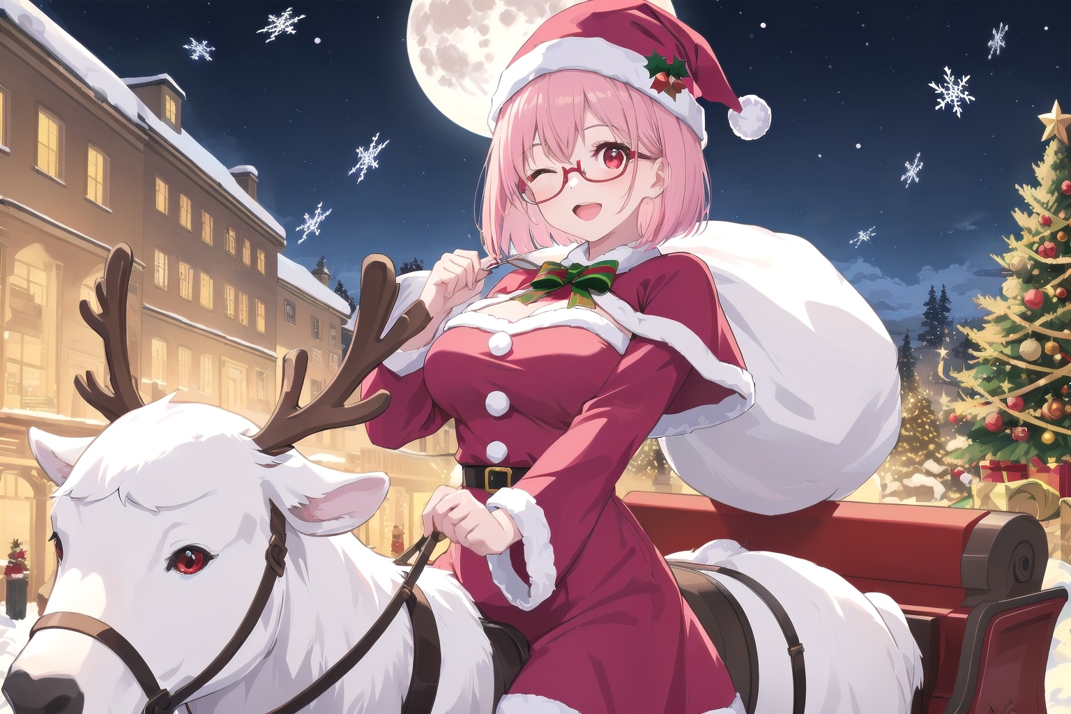 聖なる夜に向けて　　　　　　　　　　　　　　　　　　　　　　　🐶 小判 美亜 🐶 ９１ | の人気AIイラスト・グラビア