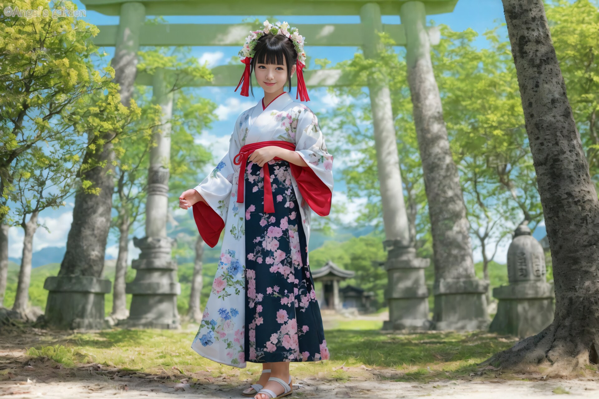 迷い込んだ神社にて