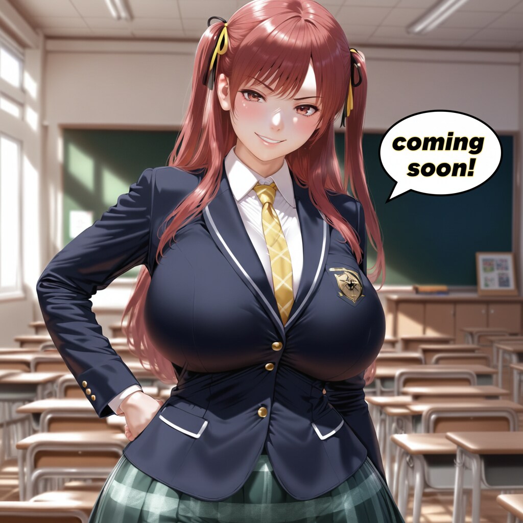 何かの準備中な赤髪ちゃん