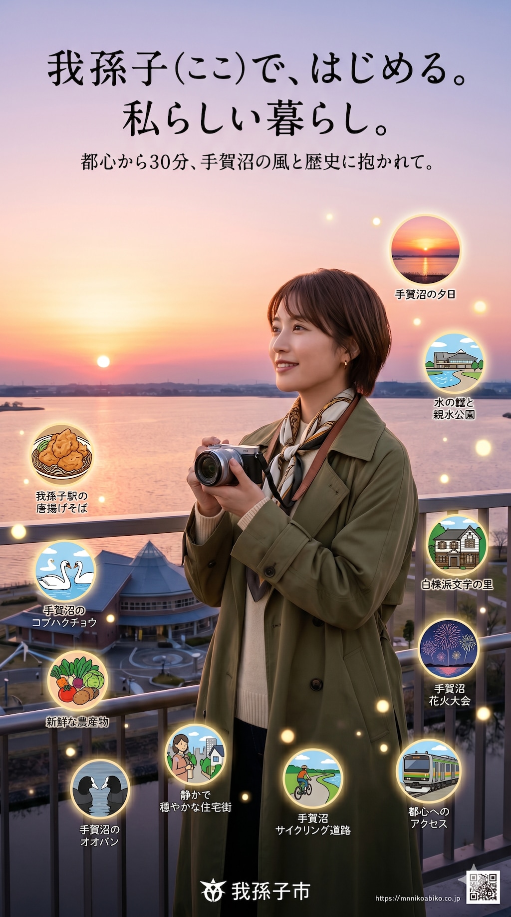 我孫子市に住みたくなるポスター