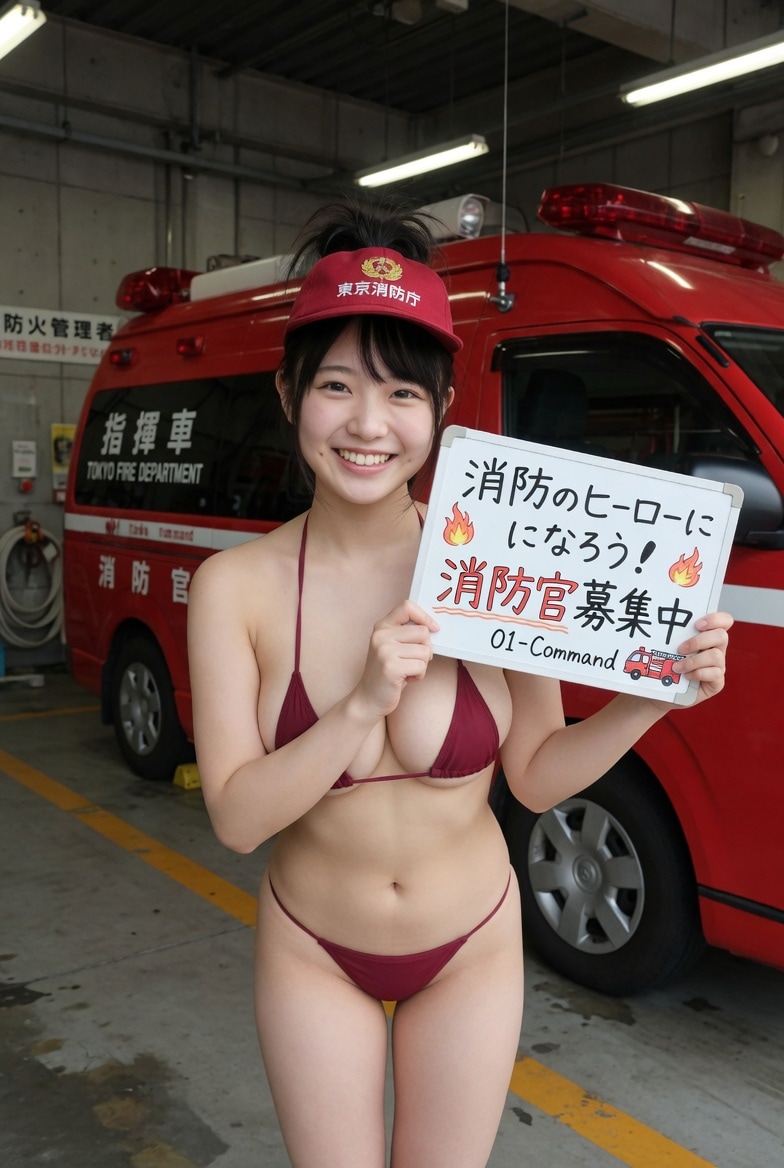 １１日の女性消防官
