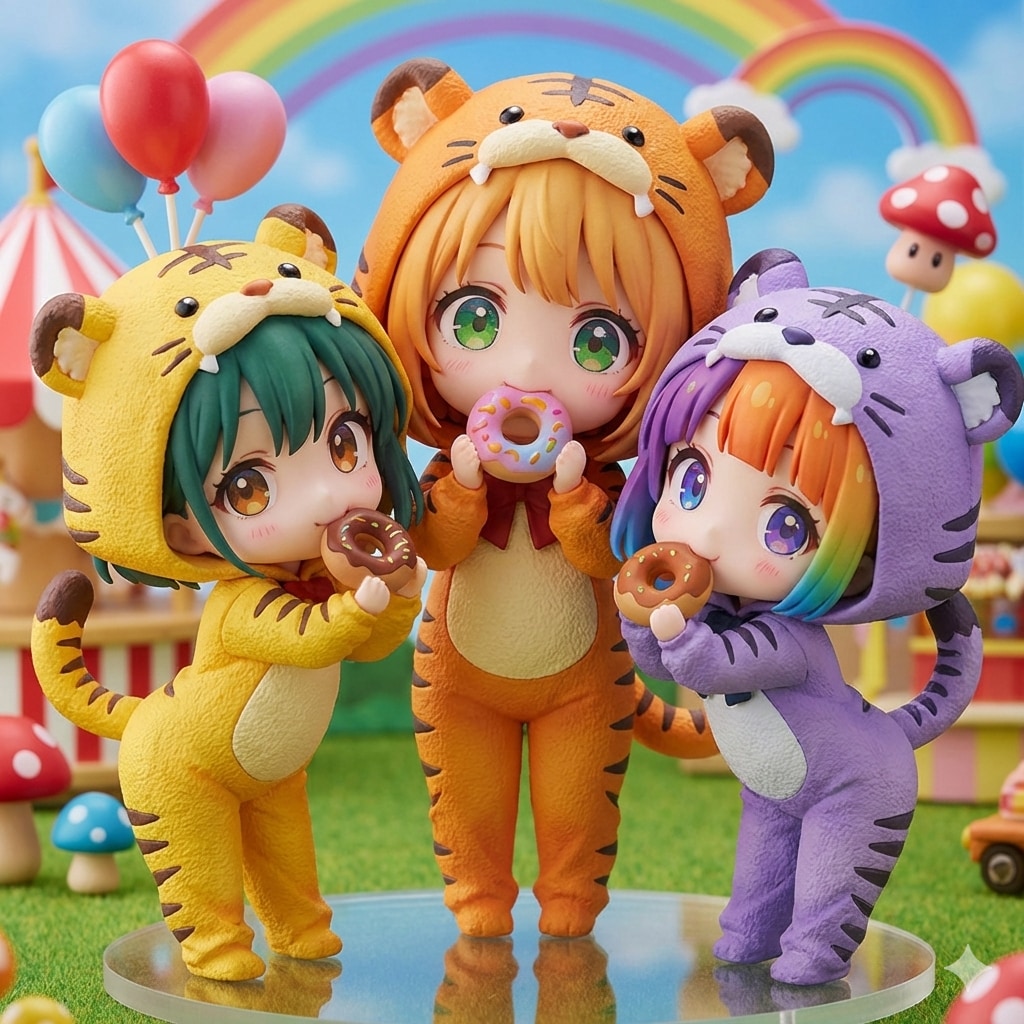 仲良しちゃんのフィギュア | の人気AIイラスト・グラビア