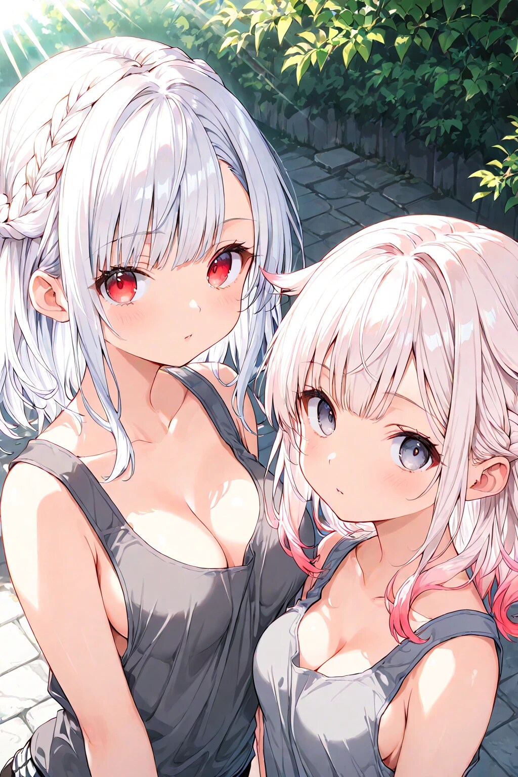 タンクトップなら外に出れるよね♪