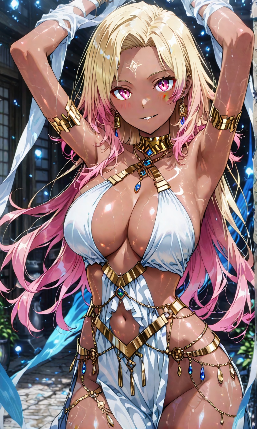 ドレス姿の褐色ギャル