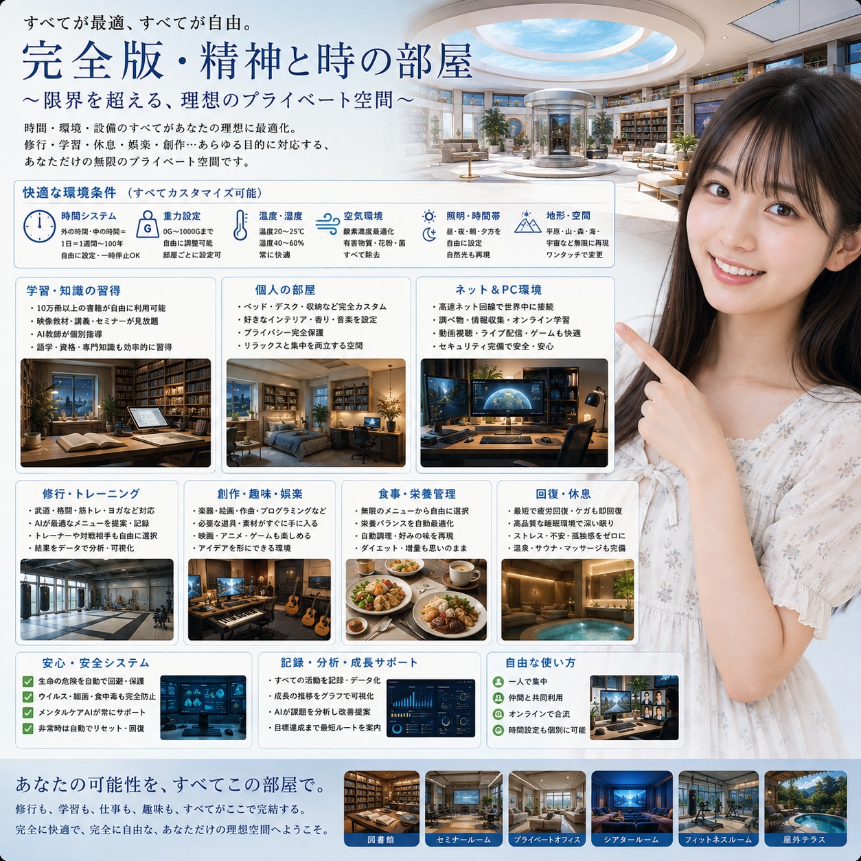 精神と時の部屋を快適にしたやつ