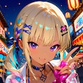 お祭りとギャルちゃん 2枚目