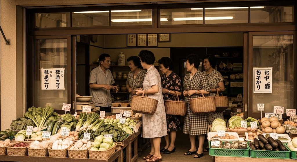昭和レトロ_主婦の買い物_1031
