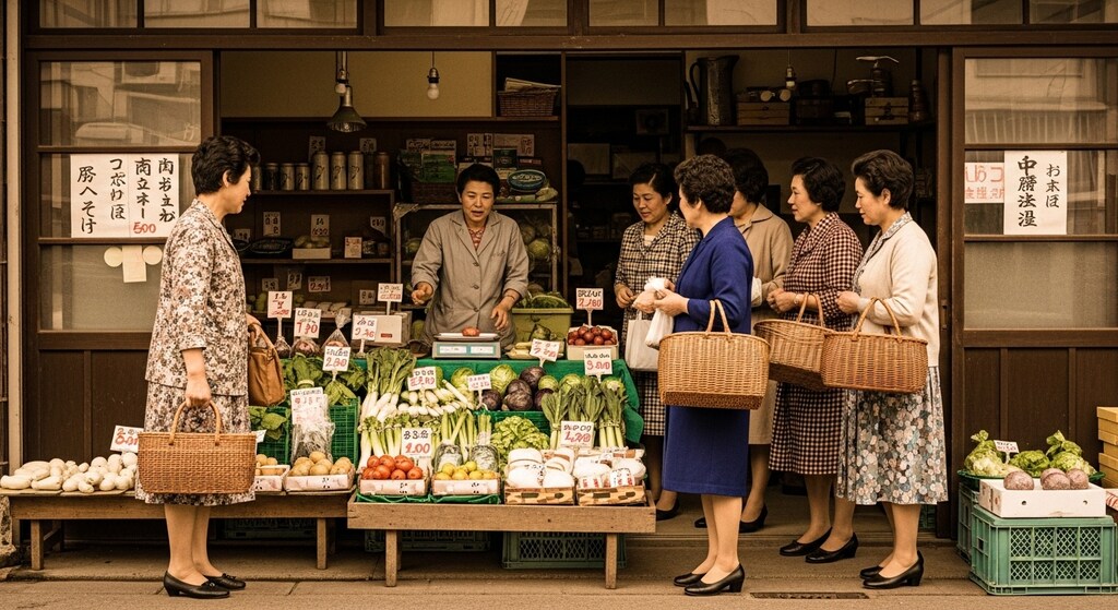 昭和レトロ_主婦の買い物_1031