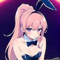 桃髪バニーガール 3枚目