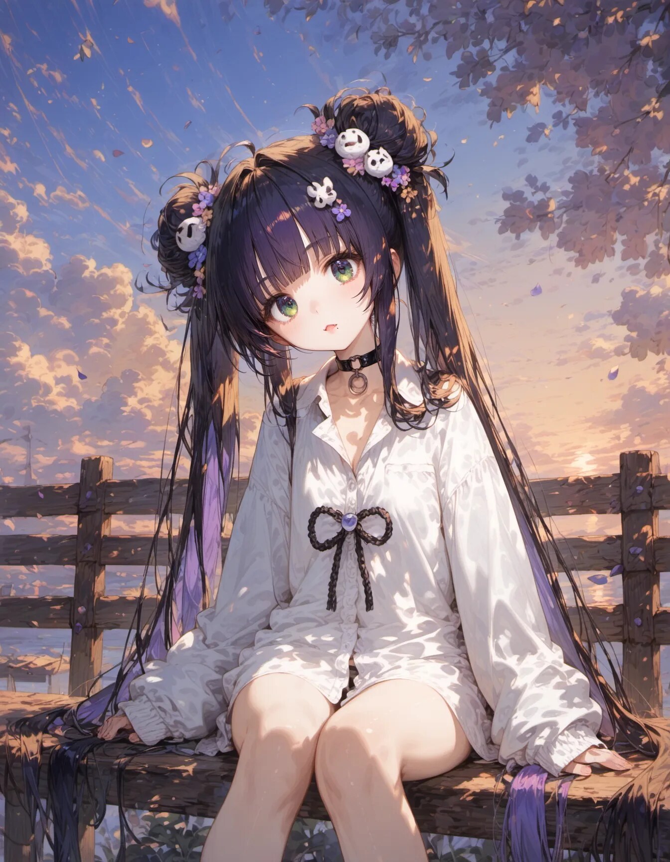 Sunset Reverie on the Pier | の人気AIイラスト・グラビア