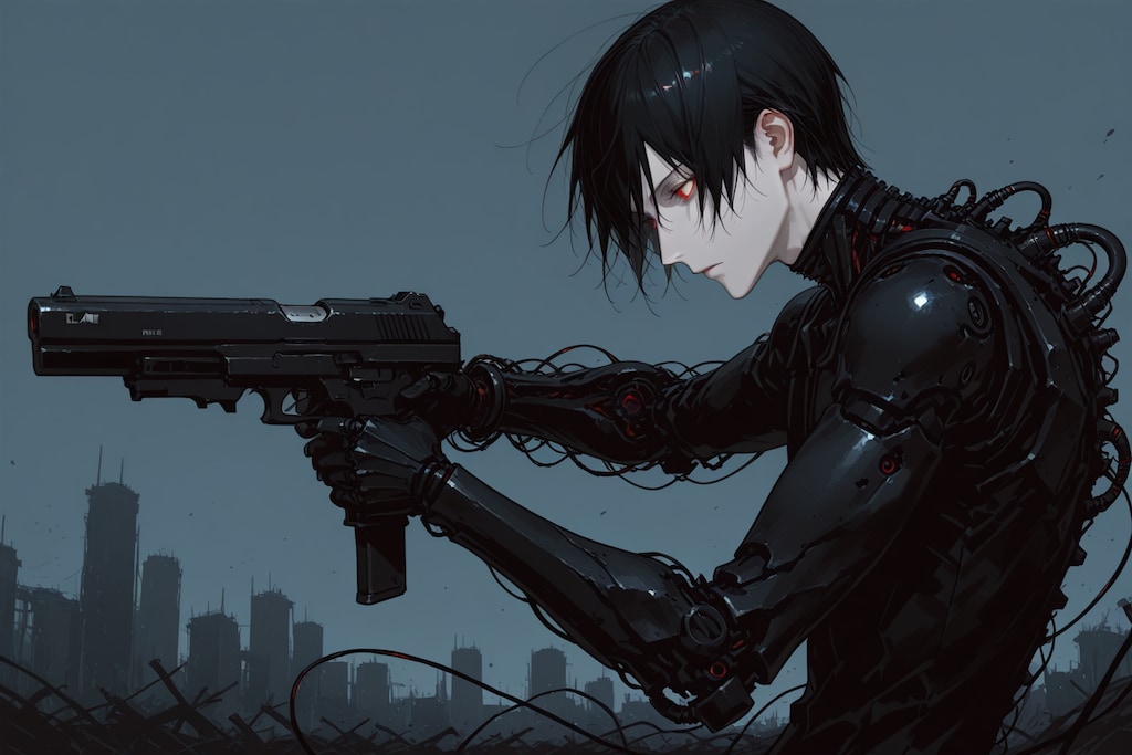 "BLAME"風全身機械化サイボーグ