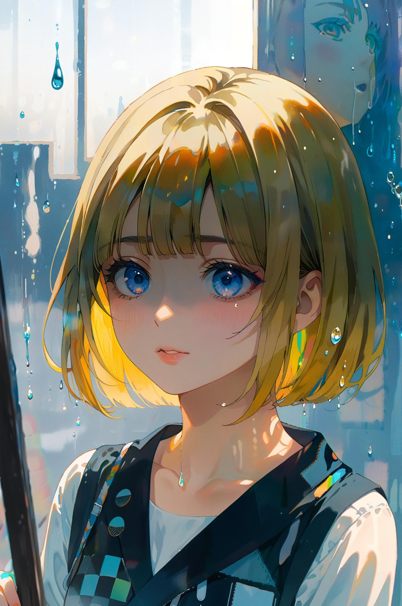 窓越しに