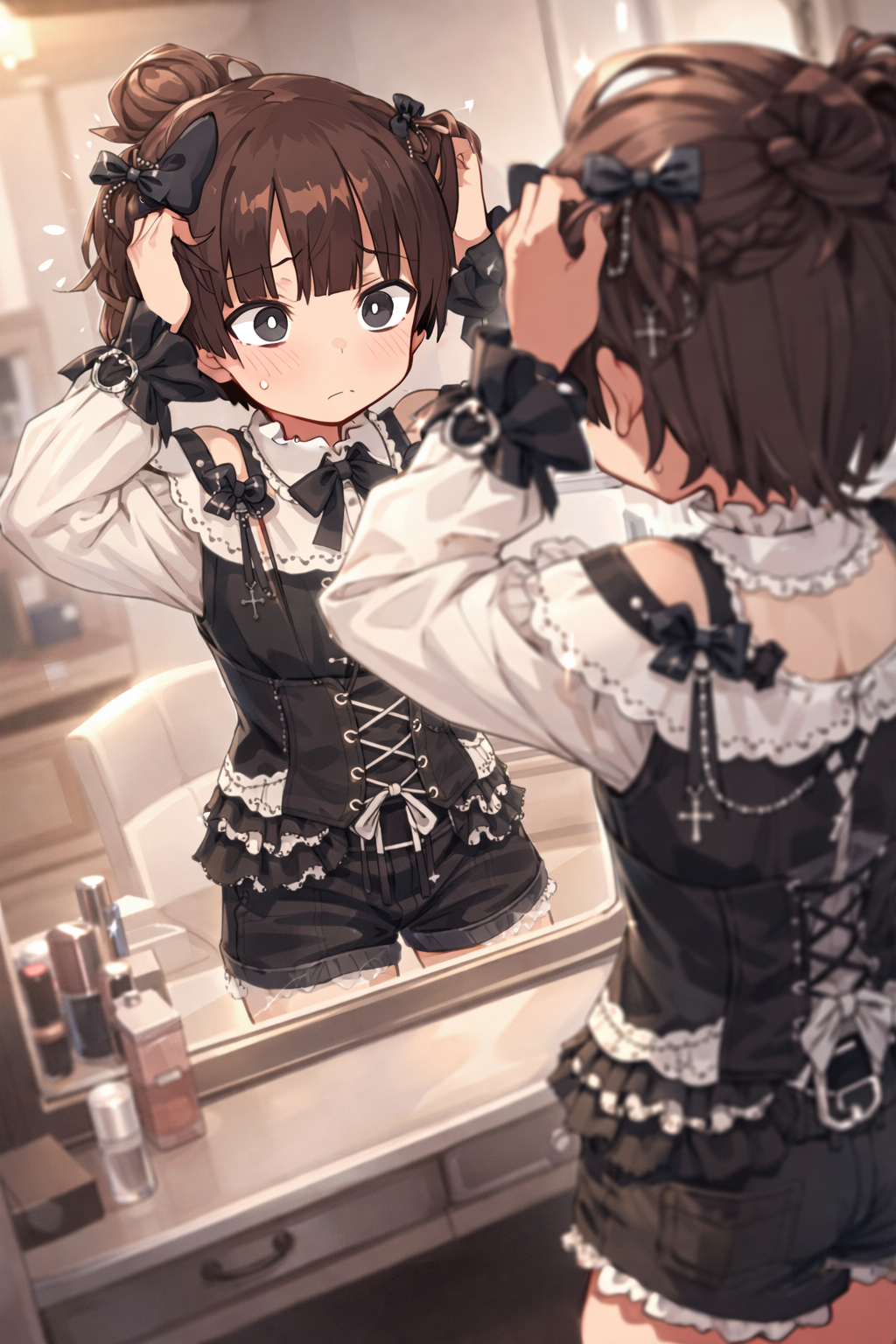 髪型を模索中のハルマ -Experimenting with hairstyles-