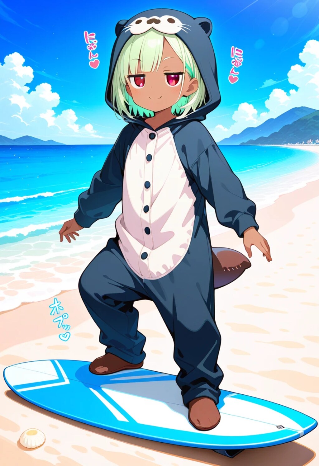 ビーチのラッコ