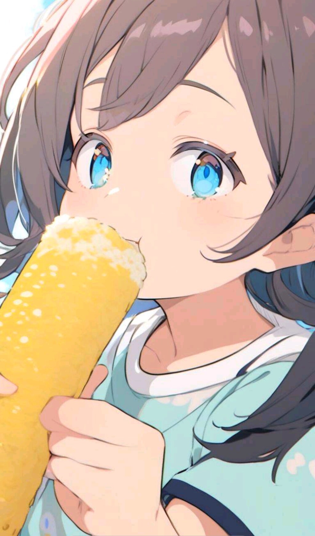 とうもろこし畑の女の子