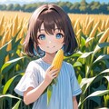 とうもろこし畑の女の子 8枚目