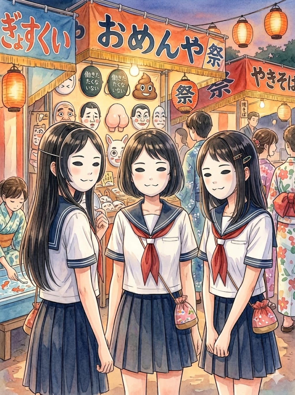 一緒の顔だね