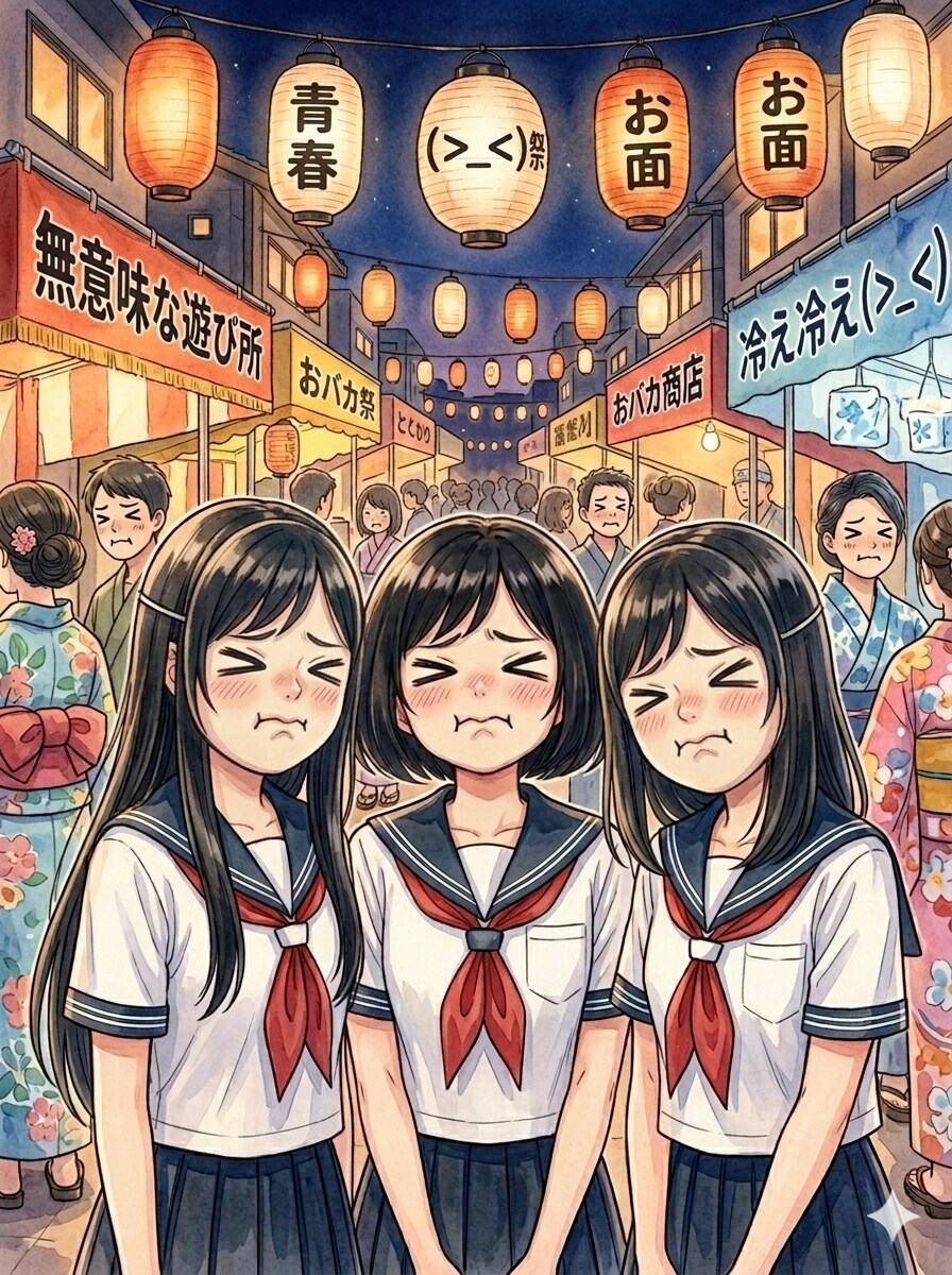 一緒の顔だね