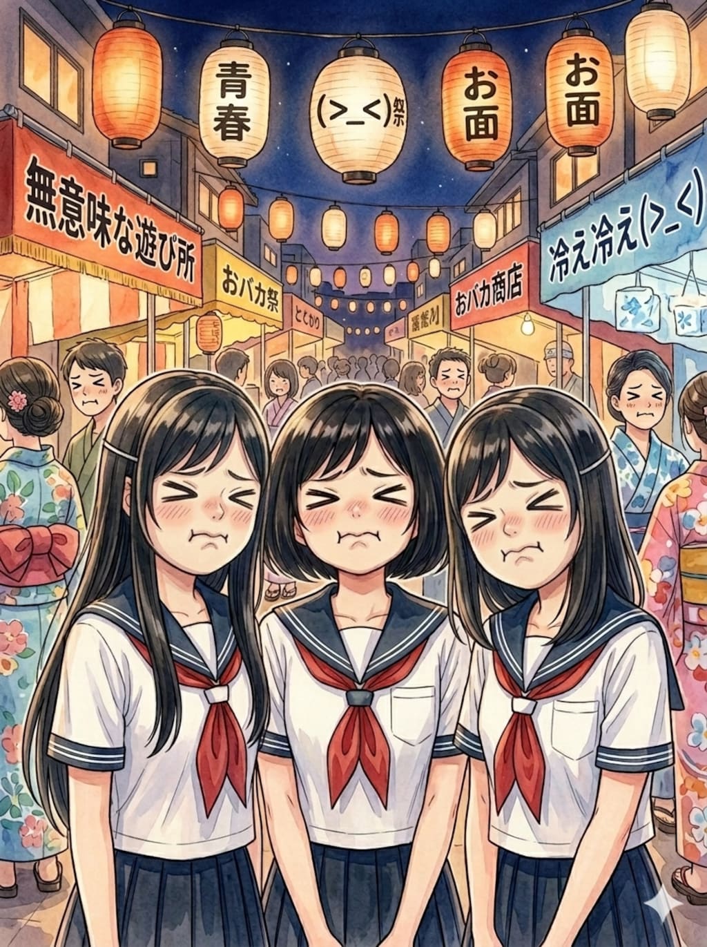 一緒の顔だね