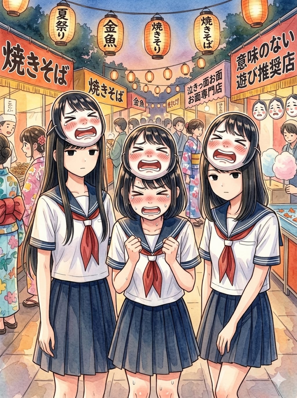 一緒の顔だね