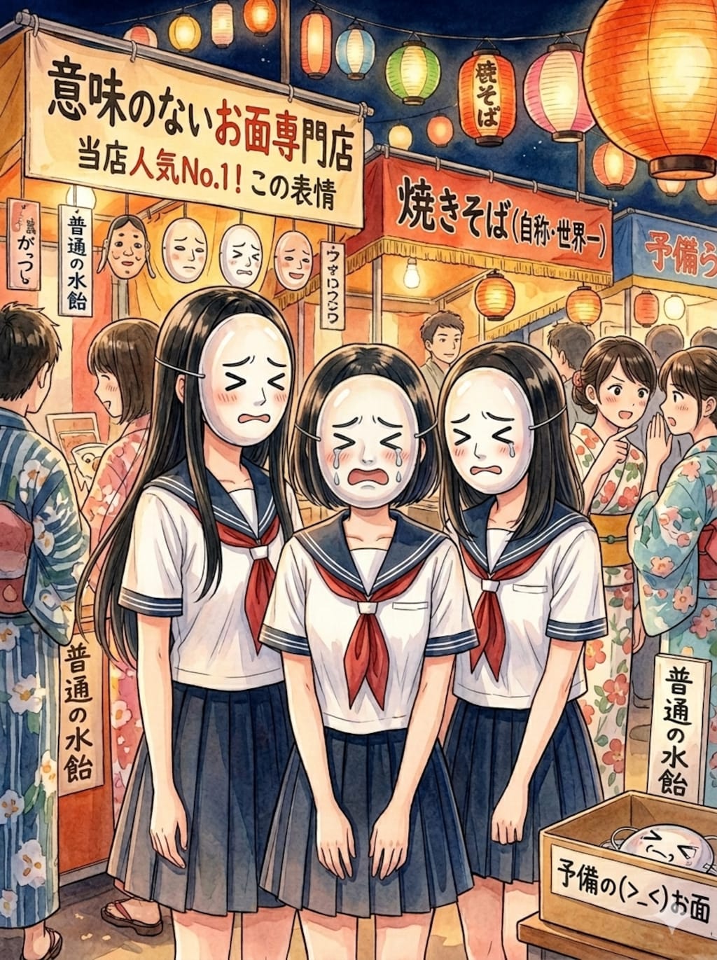 一緒の顔だね