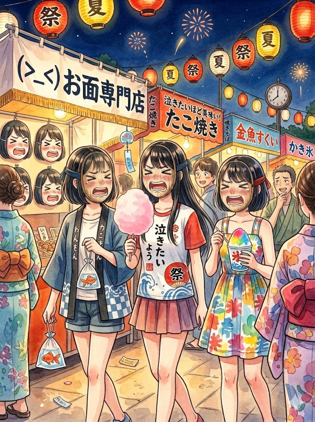 一緒の顔だね