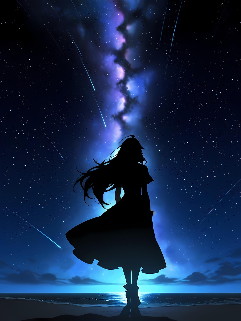 星空シルエット