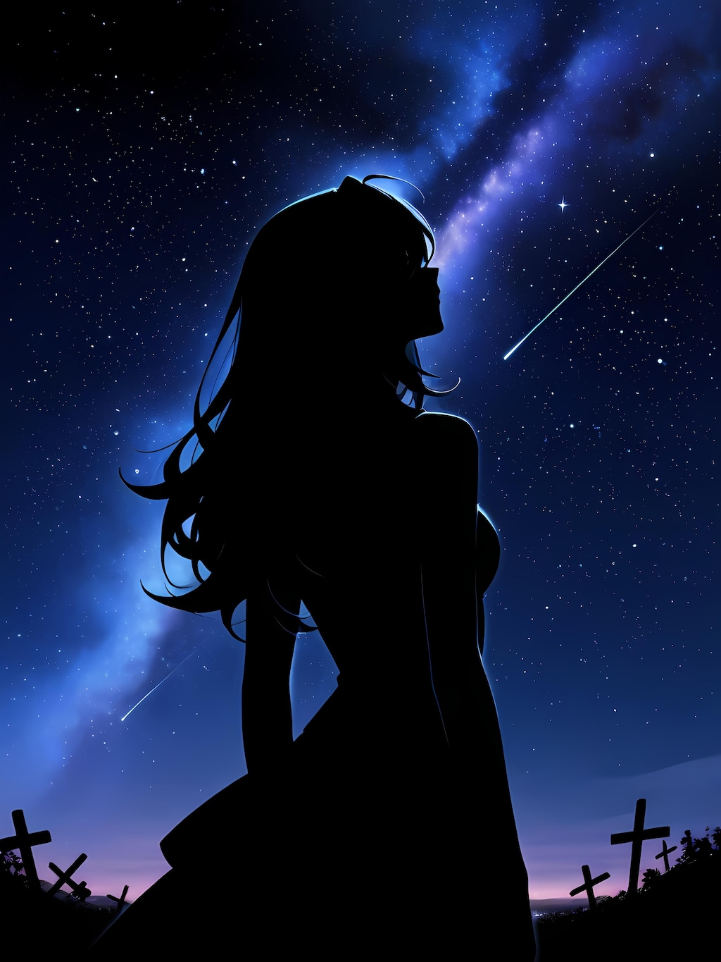 星空シルエット