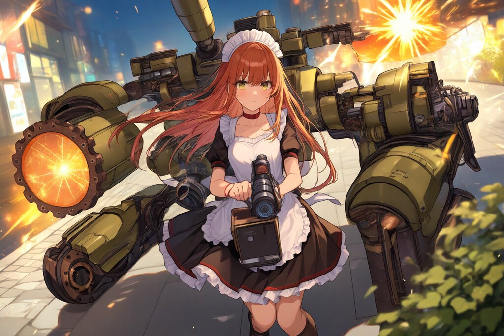 夜を切り裂くメイド戦士