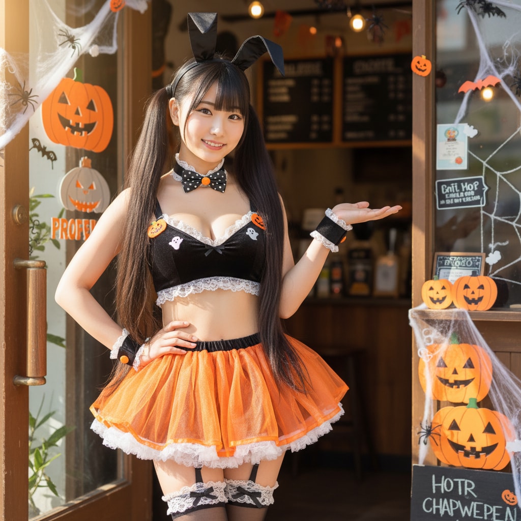 黒ツイさん。ハロウィン。カフェ