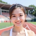 女子アスリート×陸上（ハイアングル） 7枚目