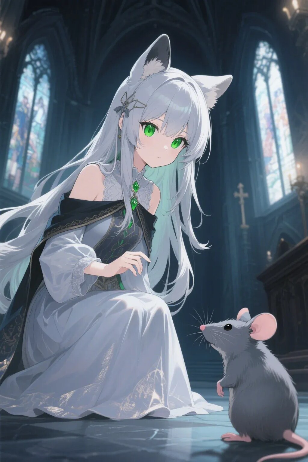 ステラちゃんとネズミ