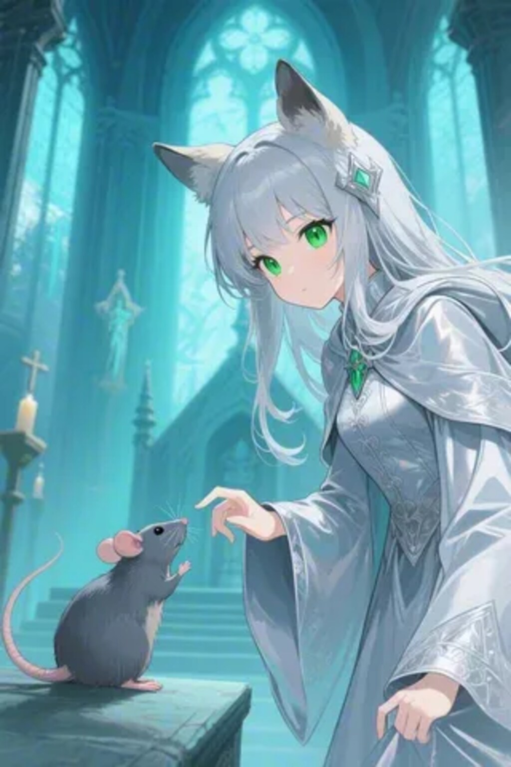 ステラちゃんとネズミ