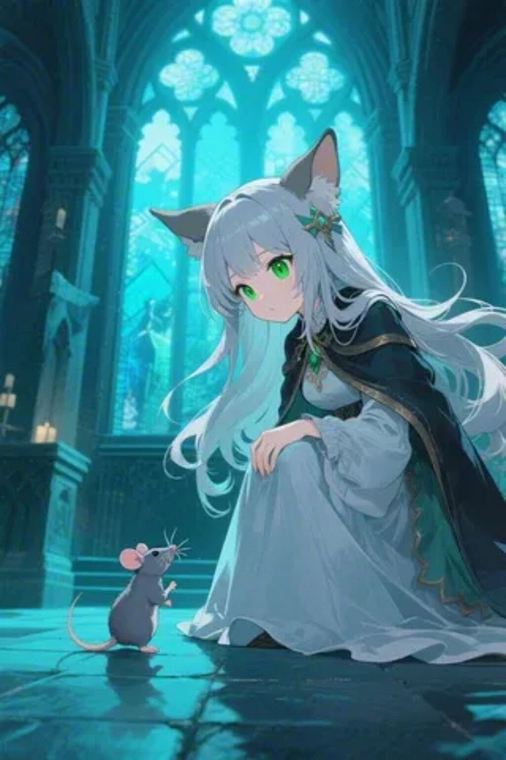 ステラちゃんとネズミ