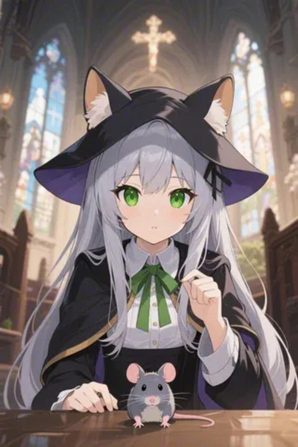 ステラちゃんとネズミ