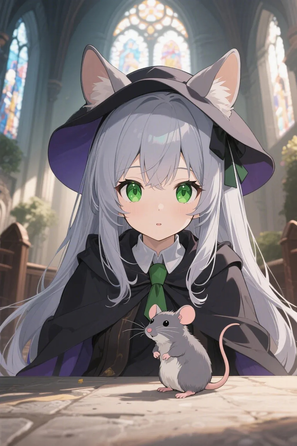 ステラちゃんとネズミ