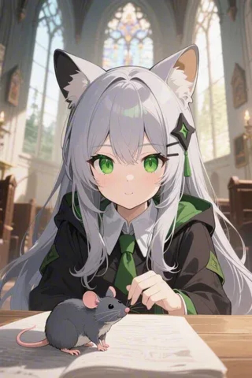 ステラちゃんとネズミ