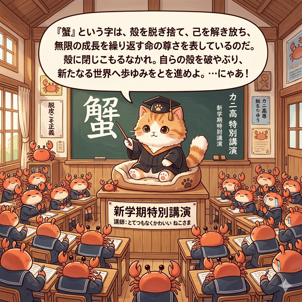 カニ高専新学期特別講演🎓 | の人気AIイラスト・グラビア