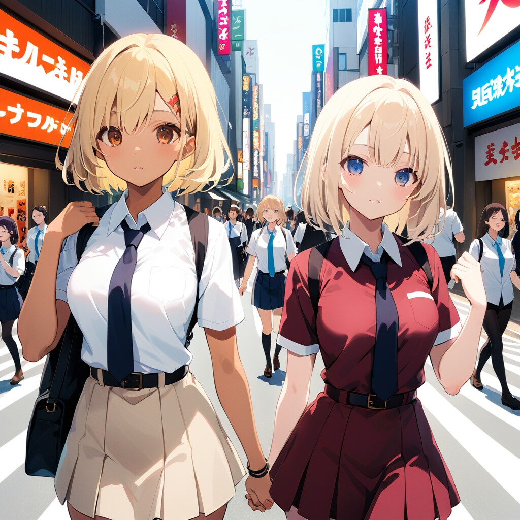 街を歩く！ギャル姉妹💫