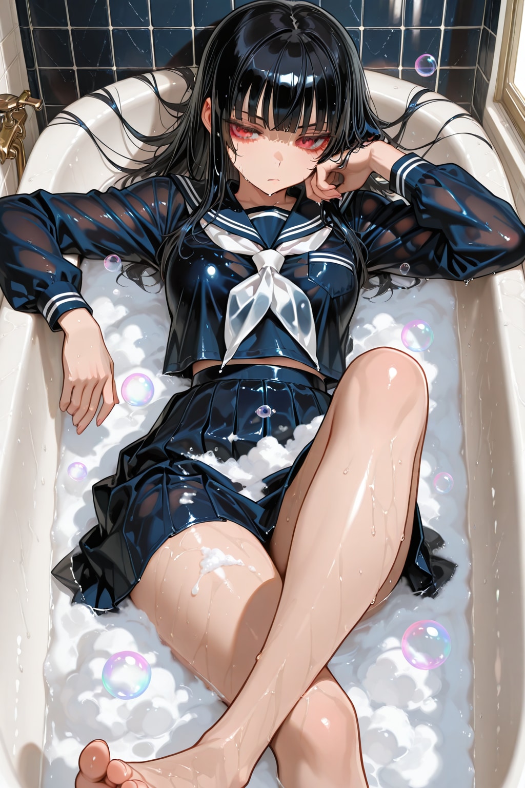 風呂直行界隈 | の人気AIイラスト・グラビア