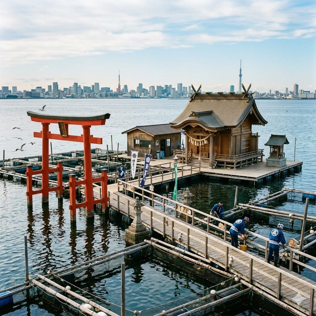 神社っぽい養殖場