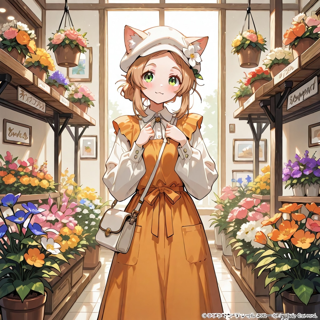 ケモミミ花屋さん | の人気AIイラスト・グラビア